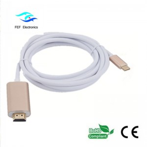 USB-Typ c zu HDMI-Stecker-Konverter ABS-Gehäuse Code: FEF-USBIC-013