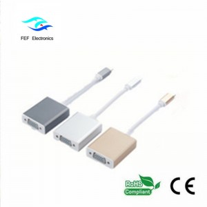 USB 3.1 Typ-C-Stecker zu VGA-Buchse Konverter Code: FEF-USBIC-002