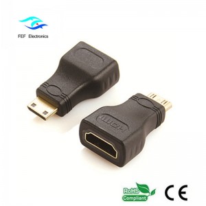 HDMI-Buchse auf Mini-HDMI-Steckeradapter gold / nickelplattiert