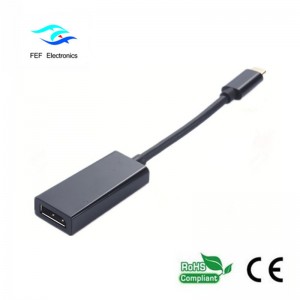 USB TYPE-C zum Displayport-Buchsenumwandler Metallgehäuse Code: FEF-USBIC-004